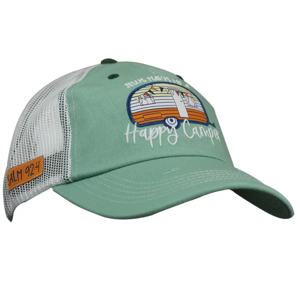 Christian Womens Cherished Girl "Happy Camper" Cap