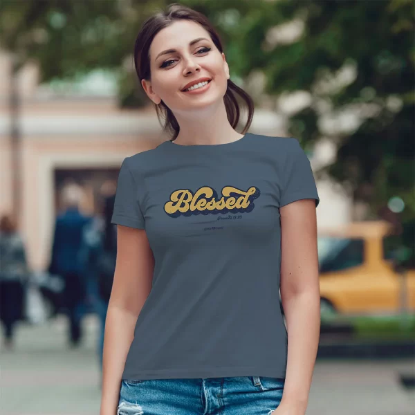 Women's Christian "Blessed" T-Shirt - Image 2