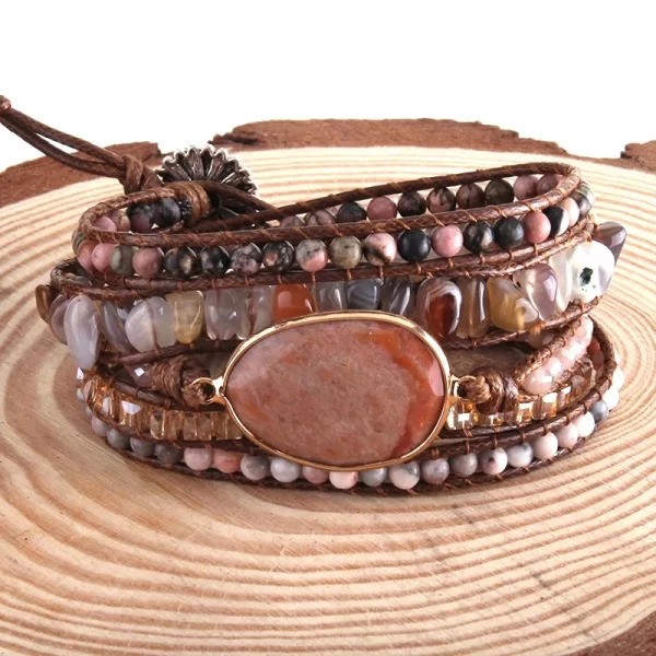 Boho Wrap Bracelet: Shades of Nude