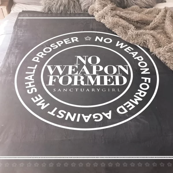 Covered in the Word: The No Weapon Formed Scripture Blanket