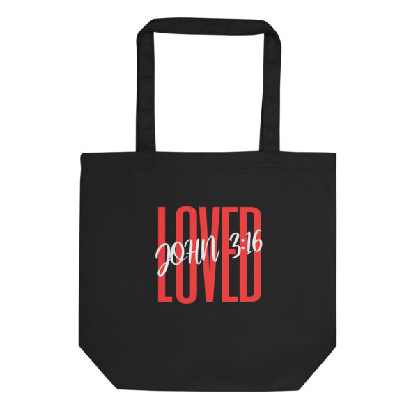 John 3:16 Loved Christian Tote Faith Bible Verse Bag for women - Image 2