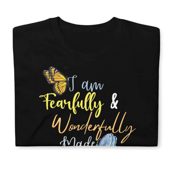 Women Fearfully And Wonderfully Christian Tee Quote Shirt Bible Verse T-Shirt - Image 2