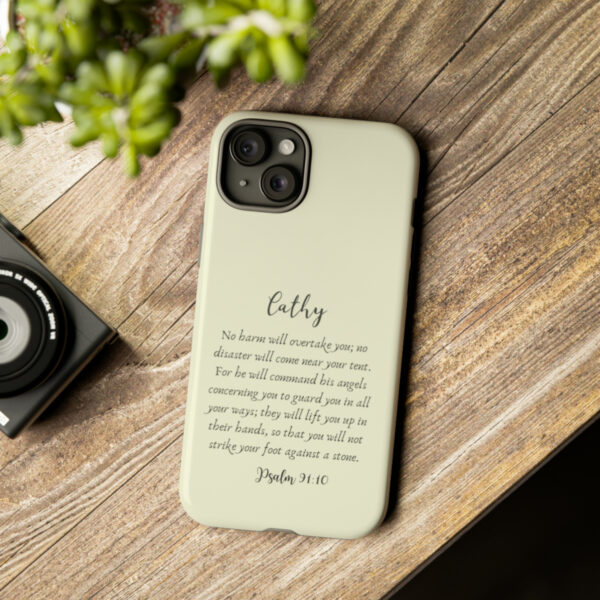 Personalized Christian Bible Verse Psalm 91:10-12 Name Tough Phone Case iPhone Samsung Galaxy Google Accessory Gift Faith Religious - Image 178