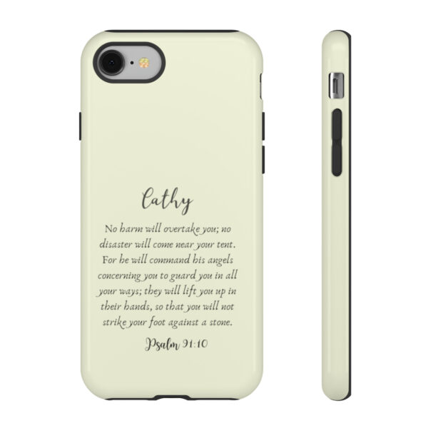 Personalized Christian Bible Verse Psalm 91:10-12 Name Tough Phone Case iPhone Samsung Galaxy Google Accessory Gift Faith Religious - Image 4