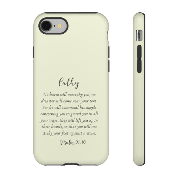 Personalized Christian Bible Verse Psalm 91:10-12 Name Tough Phone Case iPhone Samsung Galaxy Google Accessory Gift Faith Religious - Image 5