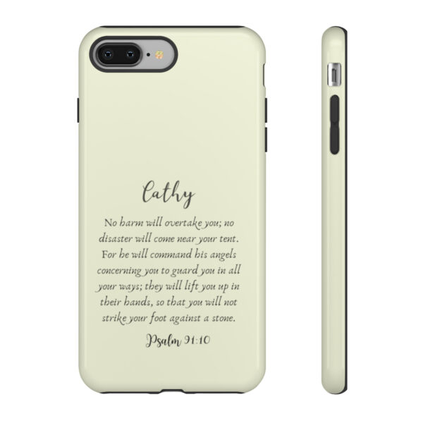 Personalized Christian Bible Verse Psalm 91:10-12 Name Tough Phone Case iPhone Samsung Galaxy Google Accessory Gift Faith Religious - Image 6