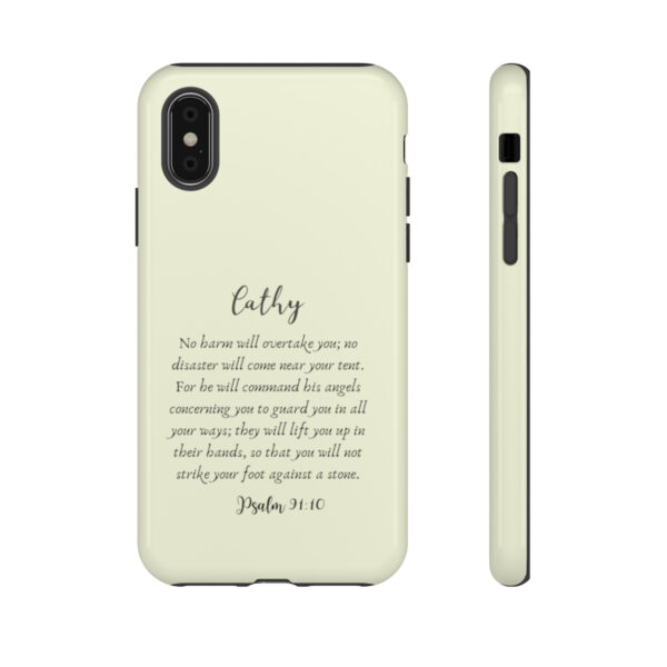 Personalized Christian Bible Verse Psalm 91:10-12 Name Tough Phone Case iPhone Samsung Galaxy Google Accessory Gift Faith Religious - Image 8