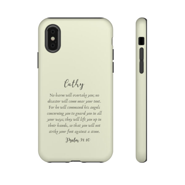 Personalized Christian Bible Verse Psalm 91:10-12 Name Tough Phone Case iPhone Samsung Galaxy Google Accessory Gift Faith Religious - Image 9