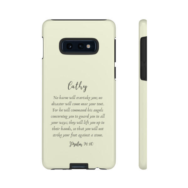 Personalized Christian Bible Verse Psalm 91:10-12 Name Tough Phone Case iPhone Samsung Galaxy Google Accessory Gift Faith Religious - Image 16