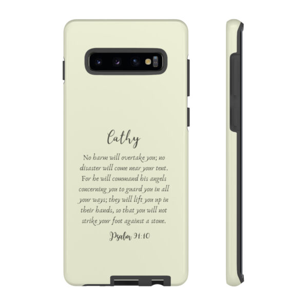 Personalized Christian Bible Verse Psalm 91:10-12 Name Tough Phone Case iPhone Samsung Galaxy Google Accessory Gift Faith Religious - Image 18