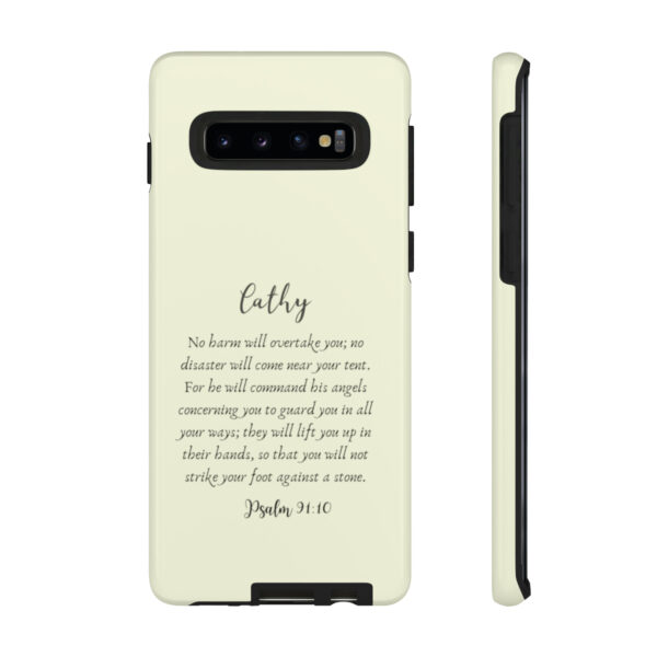 Personalized Christian Bible Verse Psalm 91:10-12 Name Tough Phone Case iPhone Samsung Galaxy Google Accessory Gift Faith Religious - Image 19