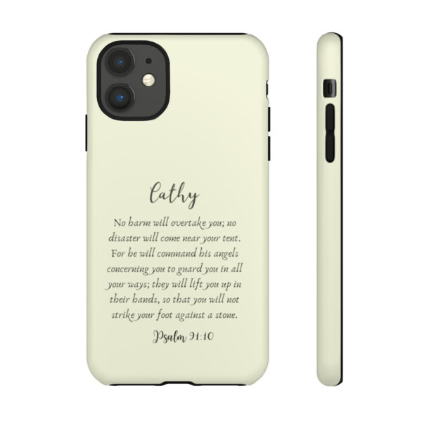 Personalized Christian Bible Verse Psalm 91:10-12 Name Tough Phone Case iPhone Samsung Galaxy Google Accessory Gift Faith Religious - Image 23