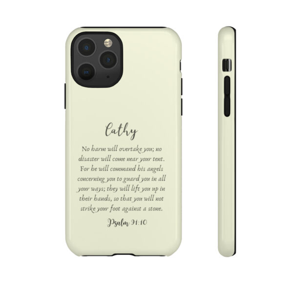 Personalized Christian Bible Verse Psalm 91:10-12 Name Tough Phone Case iPhone Samsung Galaxy Google Accessory Gift Faith Religious - Image 24