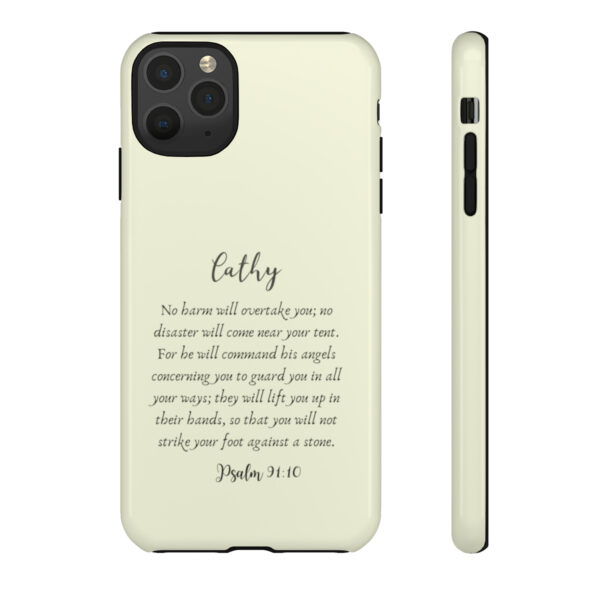 Personalized Christian Bible Verse Psalm 91:10-12 Name Tough Phone Case iPhone Samsung Galaxy Google Accessory Gift Faith Religious - Image 26