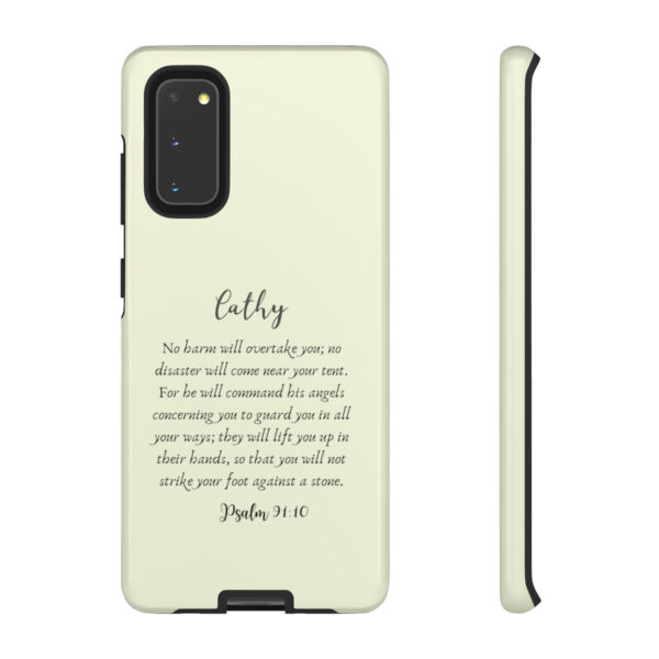 Personalized Christian Bible Verse Psalm 91:10-12 Name Tough Phone Case iPhone Samsung Galaxy Google Accessory Gift Faith Religious - Image 28