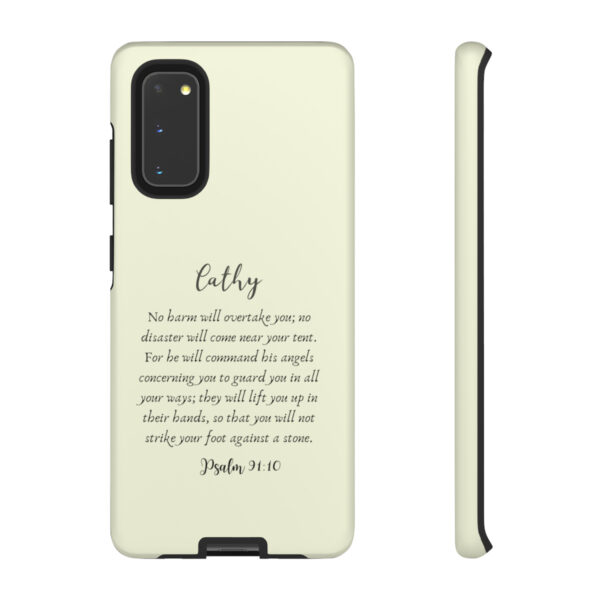 Personalized Christian Bible Verse Psalm 91:10-12 Name Tough Phone Case iPhone Samsung Galaxy Google Accessory Gift Faith Religious - Image 29