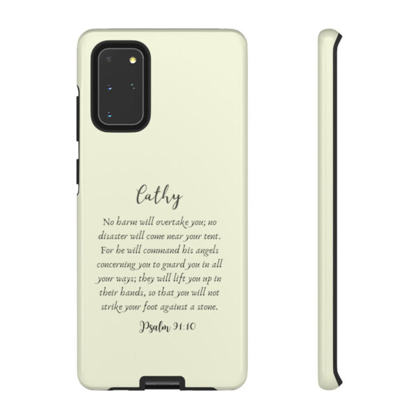 Personalized Christian Bible Verse Psalm 91:10-12 Name Tough Phone Case iPhone Samsung Galaxy Google Accessory Gift Faith Religious - Image 32