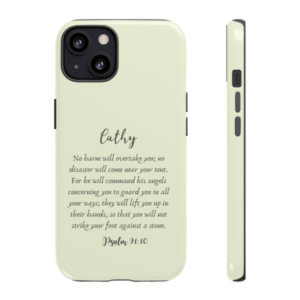 Personalized Christian Bible Verse Psalm 91:10-12 Name Tough Phone Case iPhone Samsung Galaxy Google Accessory Gift Faith Religious - Image 42