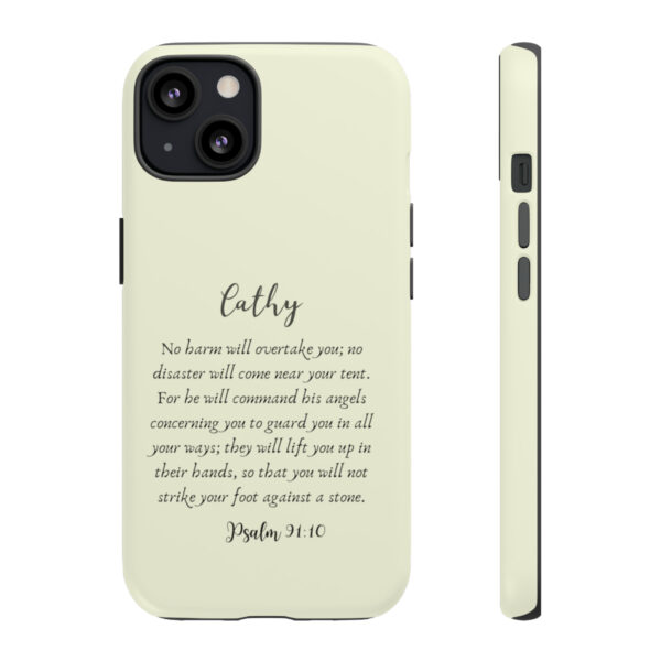 Personalized Christian Bible Verse Psalm 91:10-12 Name Tough Phone Case iPhone Samsung Galaxy Google Accessory Gift Faith Religious - Image 44