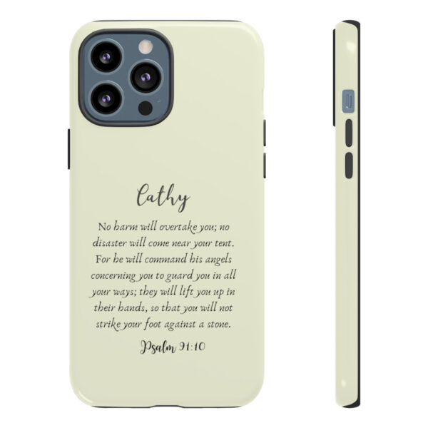 Personalized Christian Bible Verse Psalm 91:10-12 Name Tough Phone Case iPhone Samsung Galaxy Google Accessory Gift Faith Religious - Image 54