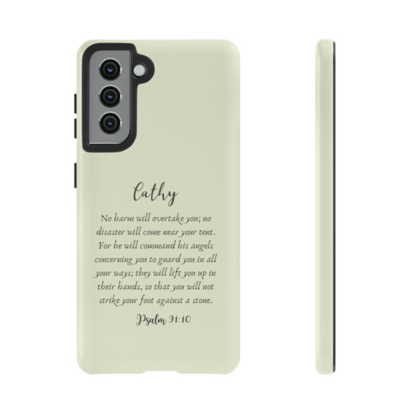 Personalized Christian Bible Verse Psalm 91:10-12 Name Tough Phone Case iPhone Samsung Galaxy Google Accessory Gift Faith Religious - Image 58