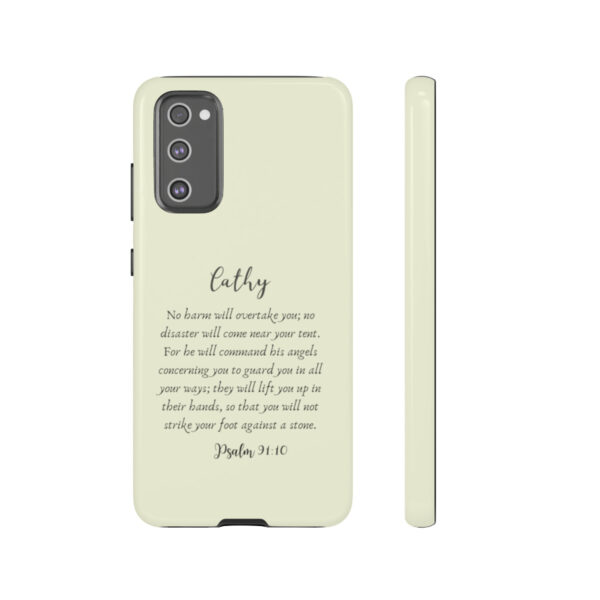 Personalized Christian Bible Verse Psalm 91:10-12 Name Tough Phone Case iPhone Samsung Galaxy Google Accessory Gift Faith Religious - Image 78