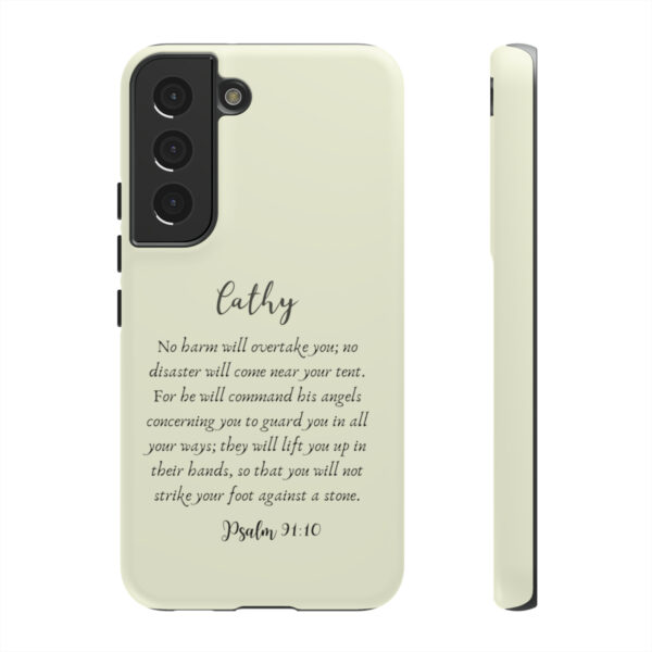 Personalized Christian Bible Verse Psalm 91:10-12 Name Tough Phone Case iPhone Samsung Galaxy Google Accessory Gift Faith Religious - Image 88