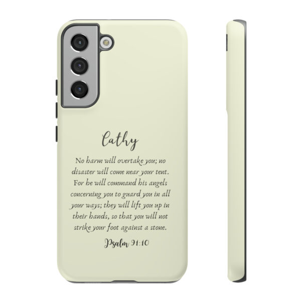 Personalized Christian Bible Verse Psalm 91:10-12 Name Tough Phone Case iPhone Samsung Galaxy Google Accessory Gift Faith Religious - Image 92