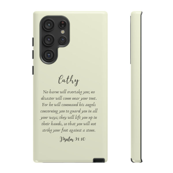 Personalized Christian Bible Verse Psalm 91:10-12 Name Tough Phone Case iPhone Samsung Galaxy Google Accessory Gift Faith Religious - Image 94