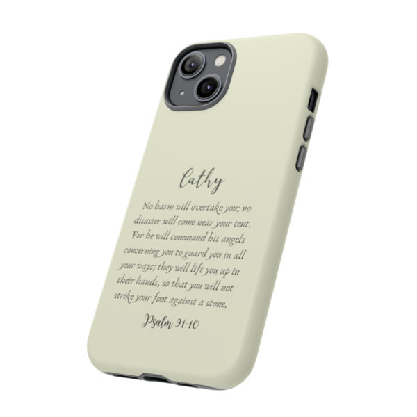 Personalized Christian Bible Verse Psalm 91:10-12 Name Tough Phone Case iPhone Samsung Galaxy Google Accessory Gift Faith Religious - Image 119