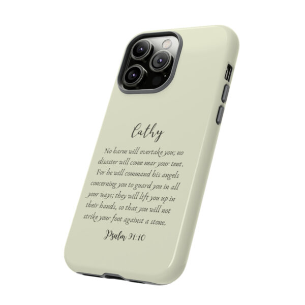 Personalized Christian Bible Verse Psalm 91:10-12 Name Tough Phone Case iPhone Samsung Galaxy Google Accessory Gift Faith Religious - Image 123